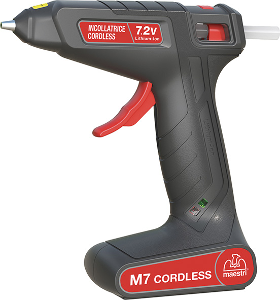 PISTOLA INCOLLATRICE MAESTRI M7 BATTERIA 7,2V     
