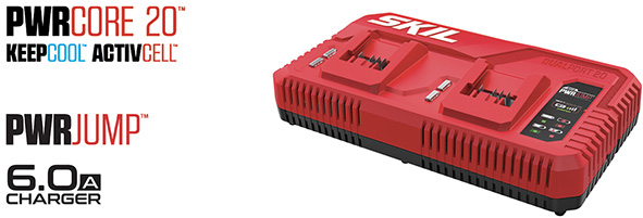CARICABATTERIE SKIL 3132AA 6.0A RAPIDO * DOPPIO   