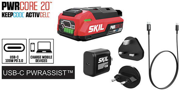 BATTERIE SKIL 3143AA USB-C PWRASSIST 20V 2,0AH    