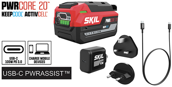 BATTERIE SKIL 3145AA USB-C PWRASSIST 20V 4,0AH    