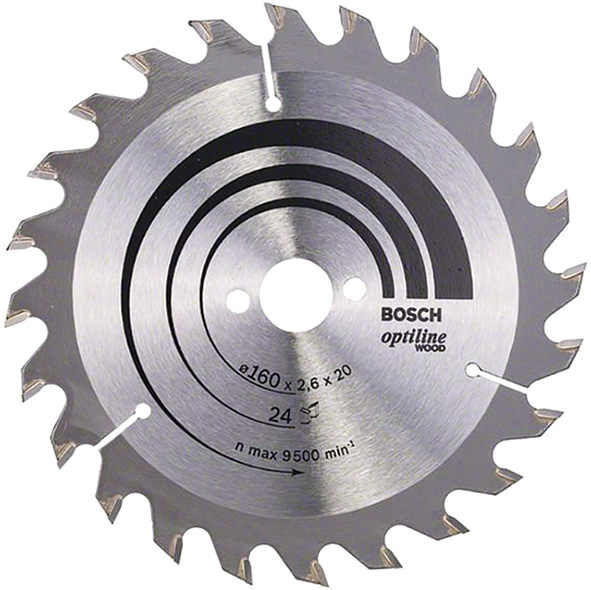 LAME CIRCOLARI OPTILINE WOOD BOSCH 2608640596     