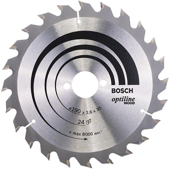 LAME CIRCOLARI OPTILINE WOOD BOSCH 2608640615     