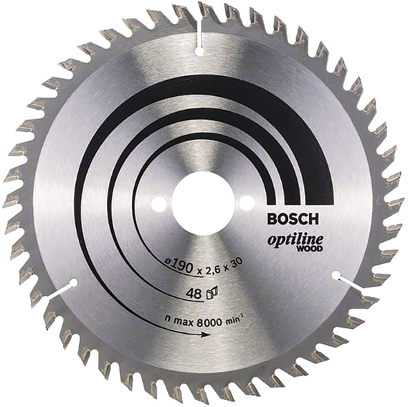 LAME CIRCOLARI OPTILINE WOOD BOSCH 2608640617     