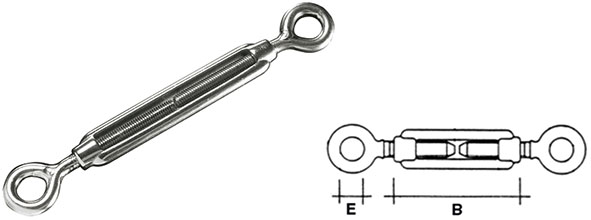 TENDITORI INOX 316 DUE OCCHI                      