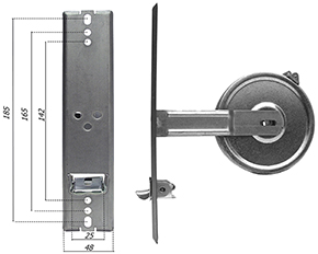 AVVOLGITORI TAPPARELLE CON 3 INTERASSI MT.8       