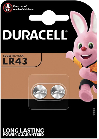 PILE DURACELL PASTIGLIA LR43 PZ.2                 