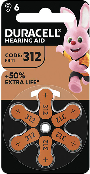 PILE DURACELL ACUSTICA 312 MARRONE                