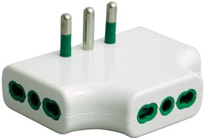 TRIPLA PIATTA FME 82220 3 PRESE BIPASSO 16A       