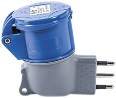 ADATTATORI VB SPINA 16A PRESA BLU                 