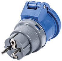 ADATTATORI VB SPINA SCHUKO 1 PRESA BLU            