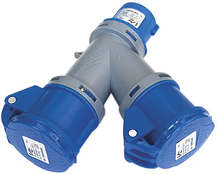 MOLTIPLICATORI VB BLU 2 PRESE IP44                
