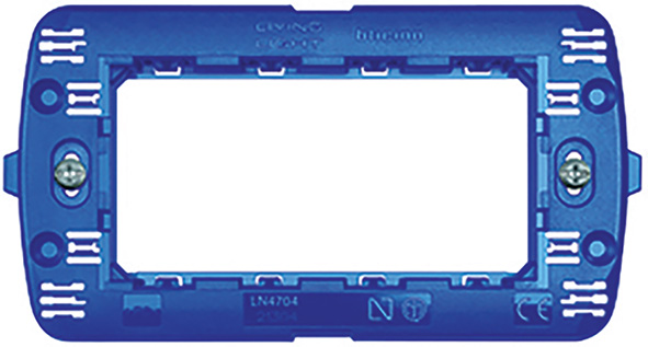 SUPPORTO PER FRUTTI BTICINO SERIE LIVING LIGHT 4P 