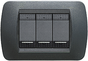 PLACCHE TECNOPOLIMERO BTICINO LIVING LIGHT GRIGIO 