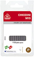 CHIODINI CON TESTA M15 IN BLISTER                 