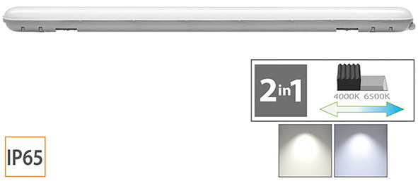 PLAFONIERE NOVA LED STAGNE 2 CCT IP65             