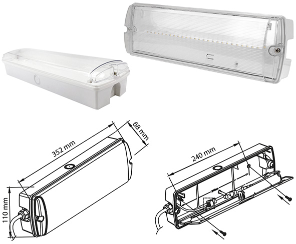 LAMPADE EMERGENZA LED NOVA EMG352EA               