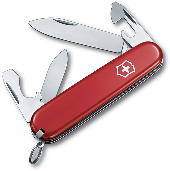 COLTELLI MULTIUSO VICTORINOX RECRUIT RED          