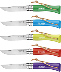 COLTELLI OPINEL VRI LACCIO N.7 MANICI COLORATI    
