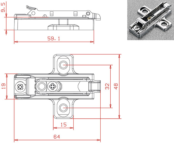BASE SALICE INNESTO RAPIDO BAR3R69                