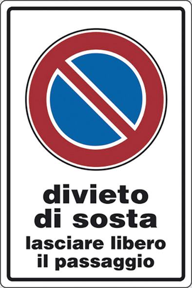 CARTELLI ALLUMINIO DIVIETO DI SOSTA               