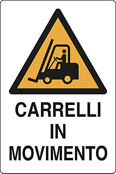 CARTELLI POLIONDA CARRELLI IN MOVIMENTO           