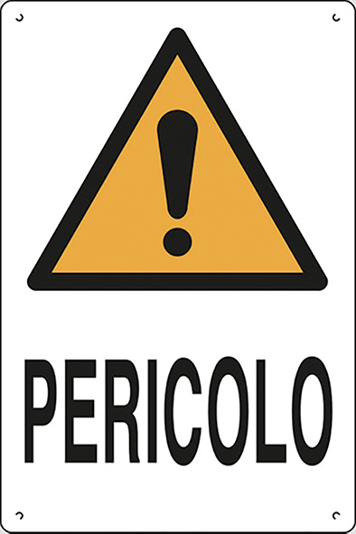 CARTELLI POLIONDA PERICOLO                        