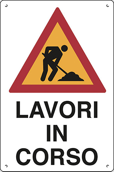 CARTELLI POLIONDA LAVORI IN CORSO                 