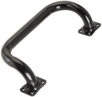 MANIGLIONE TUBOLARE CURVATO NERO COMBI ART.365    