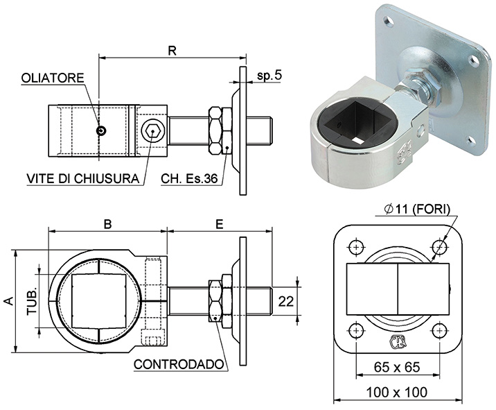 CARDINE REGOLABILE MATRIX COMBI ART.848           
