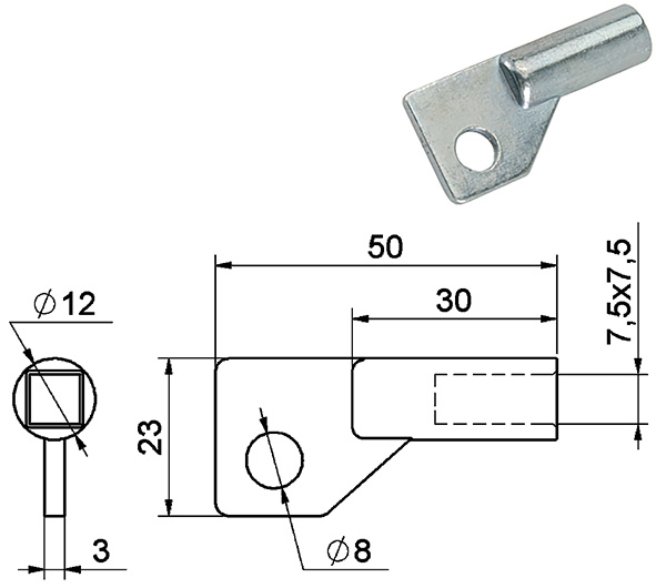 CHIAVI TAVELLINI QUADRO 7 FEMMINA COMBI 231       