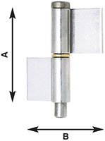 CERNIERE INOX PER CANCELLI 2 ALI ALDEGHI ART.1234 