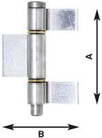CERNIERE INOX PER CANCELLI 3 ALI ALDEGHI ART.1235 