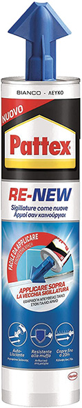 SILICONE PATTEX BAGNO SANO RENEW BIANCO           