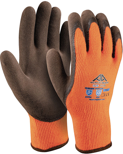 GUANTI ANTIFREDDO ACTIVE GEAR MOD.ICE ORANGE      