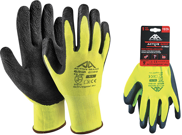 GUANTI ACTIVE GEAR MOD.GRIP GIALLO                