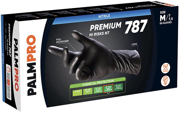 GUANTI NITRILE ICO HI-RISKS-NT PREMIUM 787 PZ.50  
