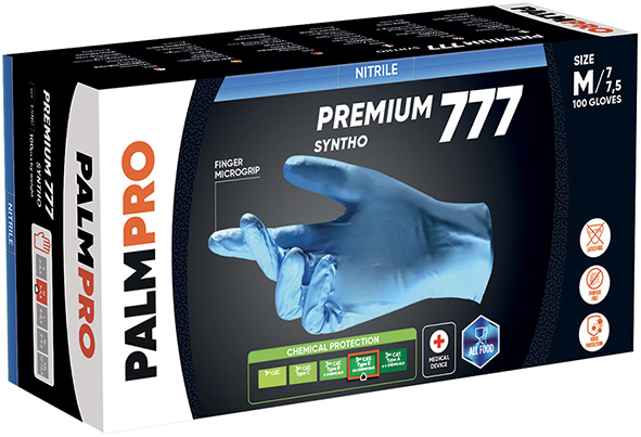 GUANTI NITRILE ICO SYNTHO PREMIUM 777 PZ.100      