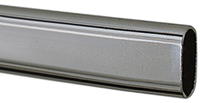 TUBO OVALE PER ARMADI CROMATO MT.3                