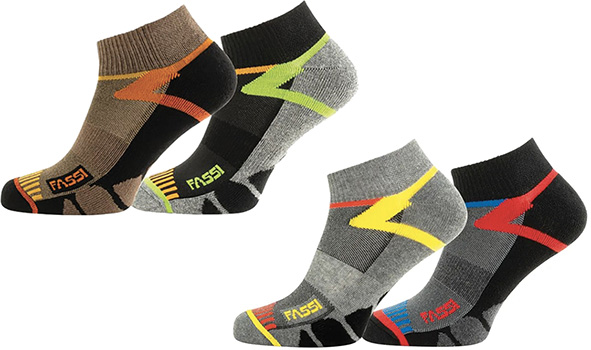 CALZE FASSI SNEAKER MOD.050 * 2 PAIA * TG.UNICA   