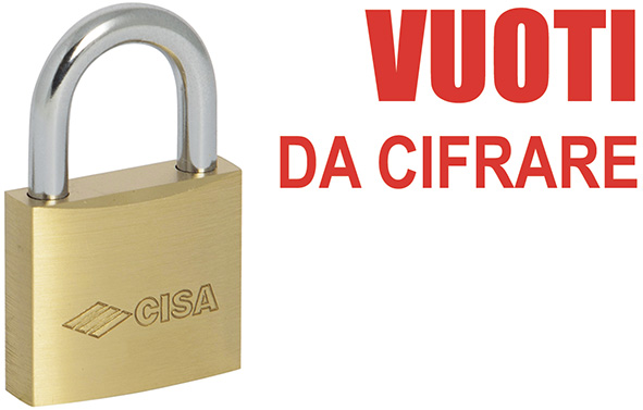 LUCCHETTI CISA OTTONE ARCO STANDARD 22010 * VUOTI 