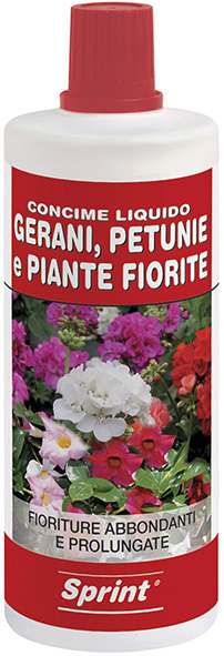 CONCIME LIQUIDO SPRINT GERANI E PIANTE FIORITE    