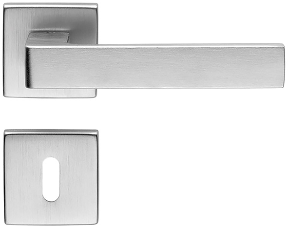 MANIGLIE ALLUMINIO QUADRA COPPIA F.PATENT         