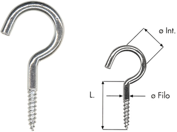 GANCI A VITE ART.103-I INOX                       