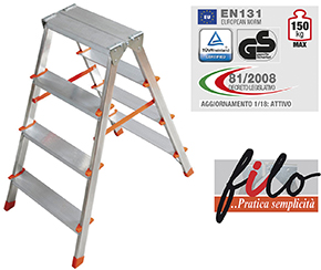 SGABELLO ALLUMINIO FACAL MOD.FILO                 