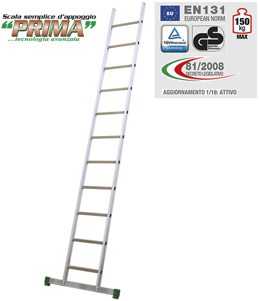 SCALA ALLUMINIO FACAL SEMPLICE PRIMA/LB           
