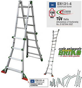 SCALA ALLUMINIO FACAL EUROBRIKO16 ** EN131.4 **   