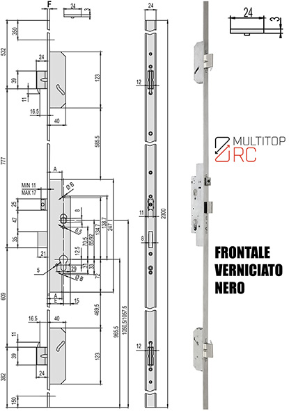 SERRATURE CISA INFILARE MULTITOP PRO 49526 RC     