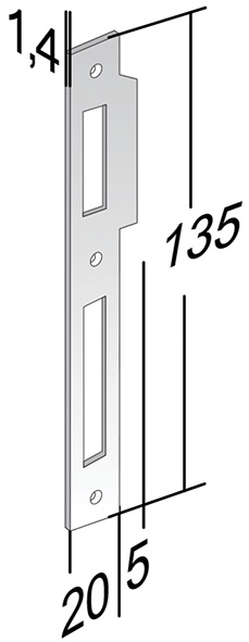 CONTROPIASTRE BONAITI X PATENT PICCOLA ART.42 BQ  