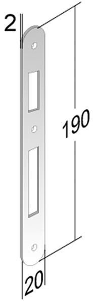 CONTROPIASTRE BONAITI X PATENT PICCOLA ART.42 BT  