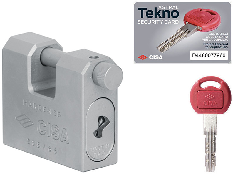 LUCCHETTI CISA TEKNO PRO MONOBLOCCO ART.2855M.84  